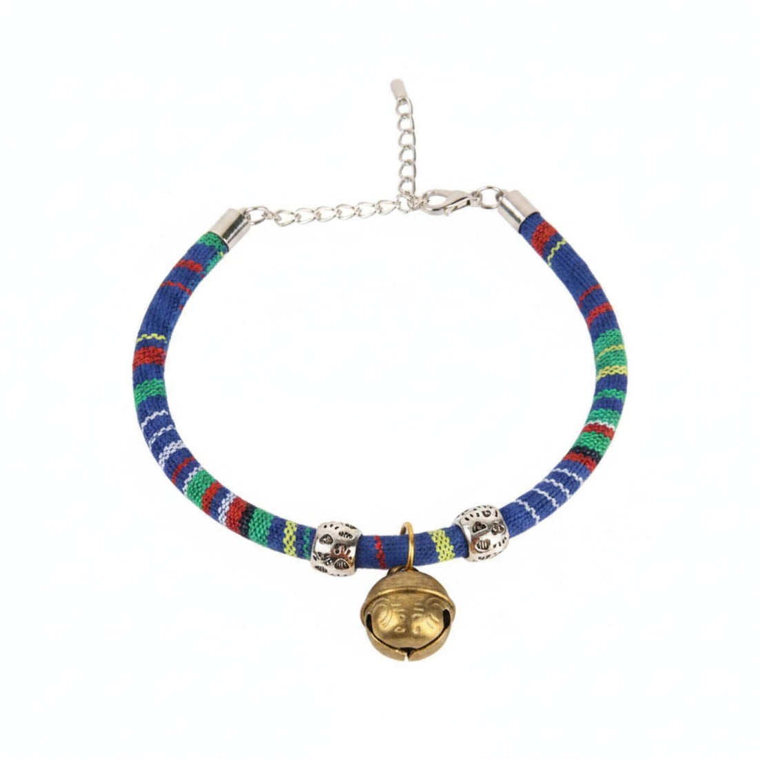 Sliding Buckle Pet Collar with Bell and Bow Tie