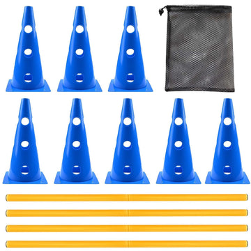 Agility Course Set with Hurdles and Cones – Obstacle Training Toys for Focus and Control