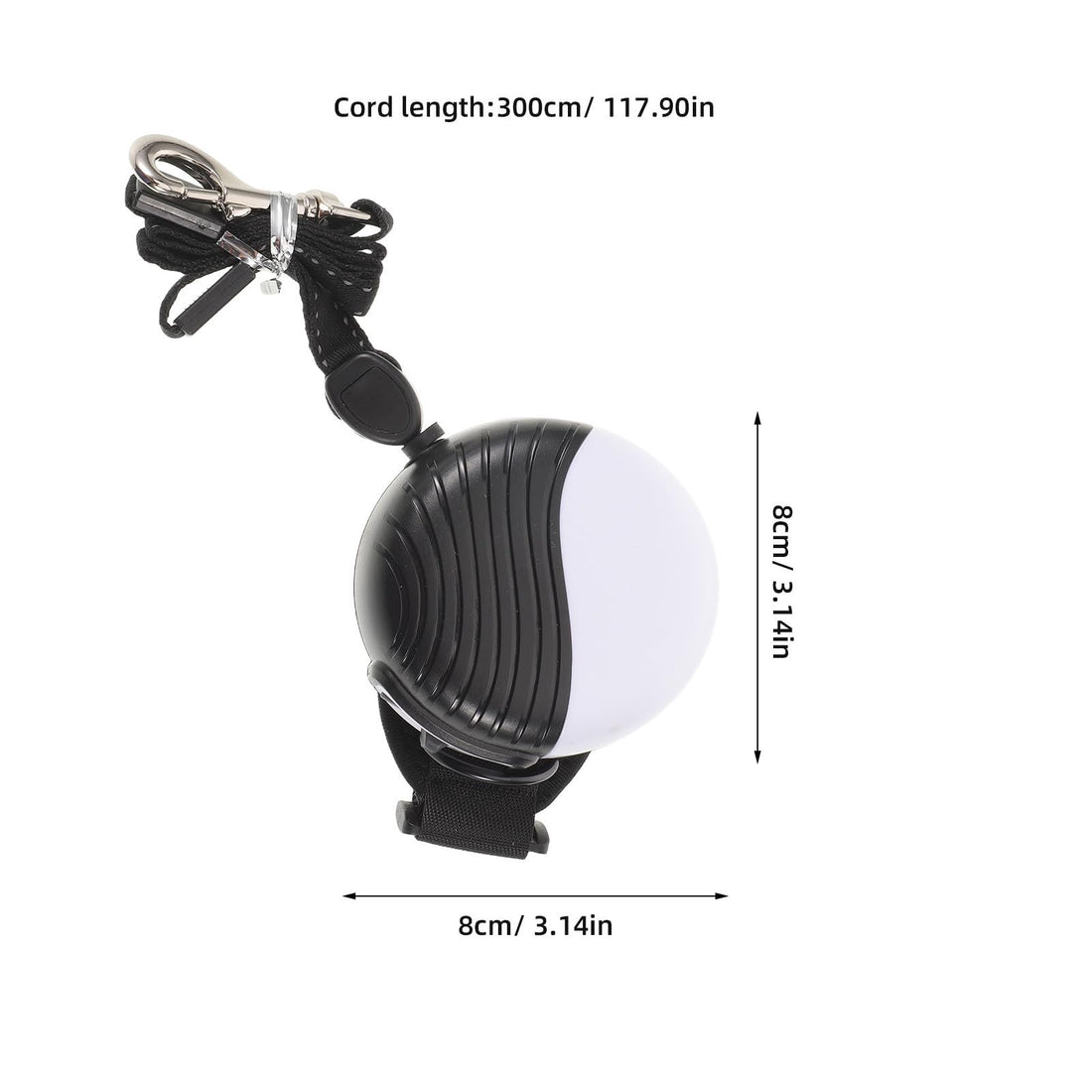 Heavy Duty Retractable Dog Leash with Handsfree Wrist Strap