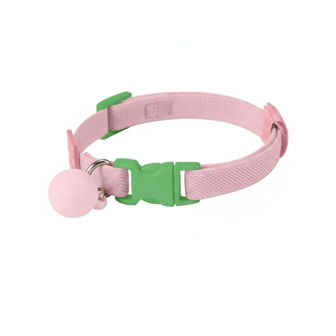 13-33 Inch Adjustable Polyester Pet Collar with D-Ring for ID Tags and Daily Walks