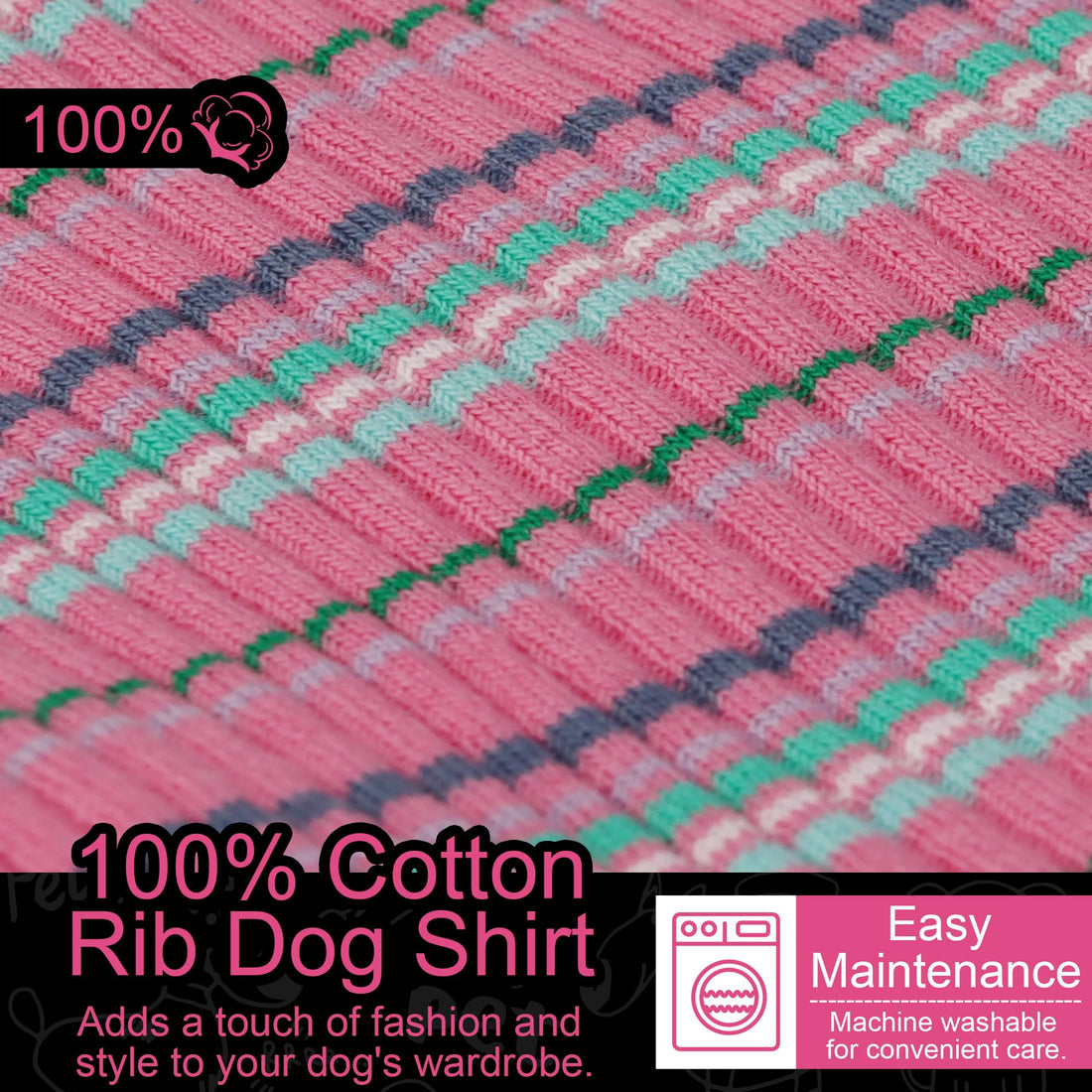 Stretchy Lightweight Striped Tank Top for Small Dogs and Cats