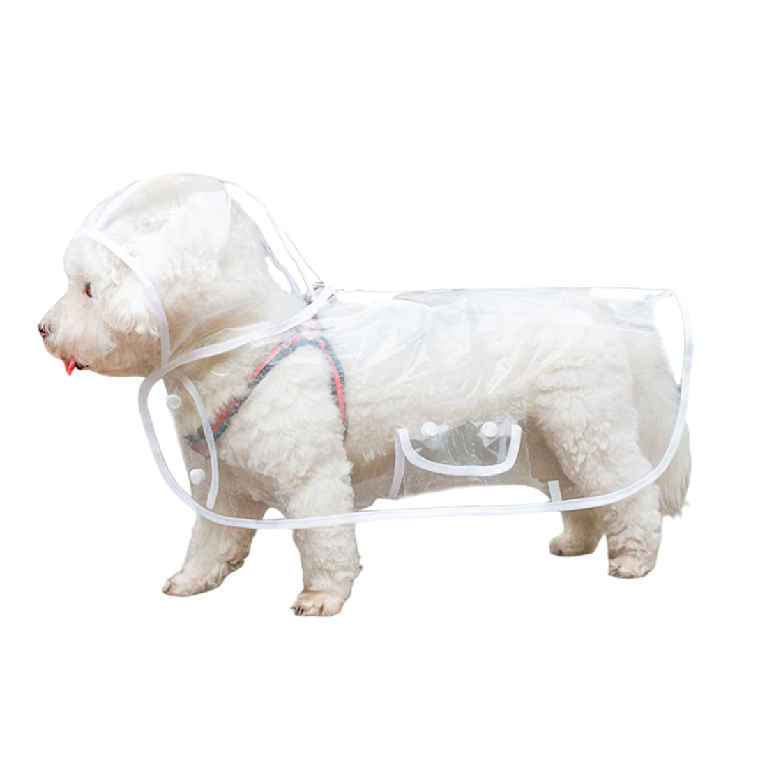 Transparent Waterproof Pet Raincoat – Lightweight Rainwear for Dogs and Cats