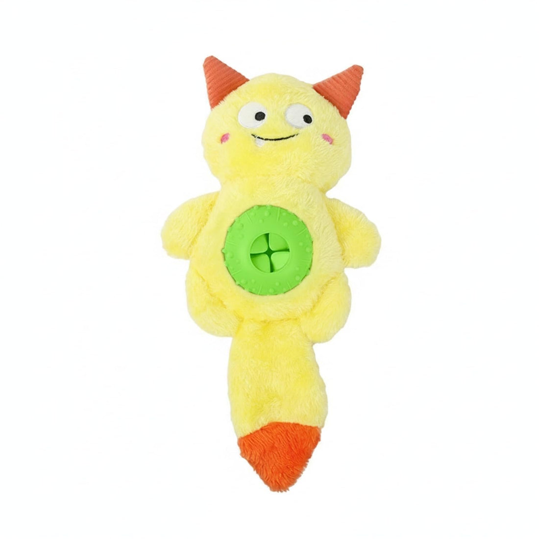 Plush Treat Dispensing Squeaky Toy – Interactive Puzzle Feeder for Indoor Play